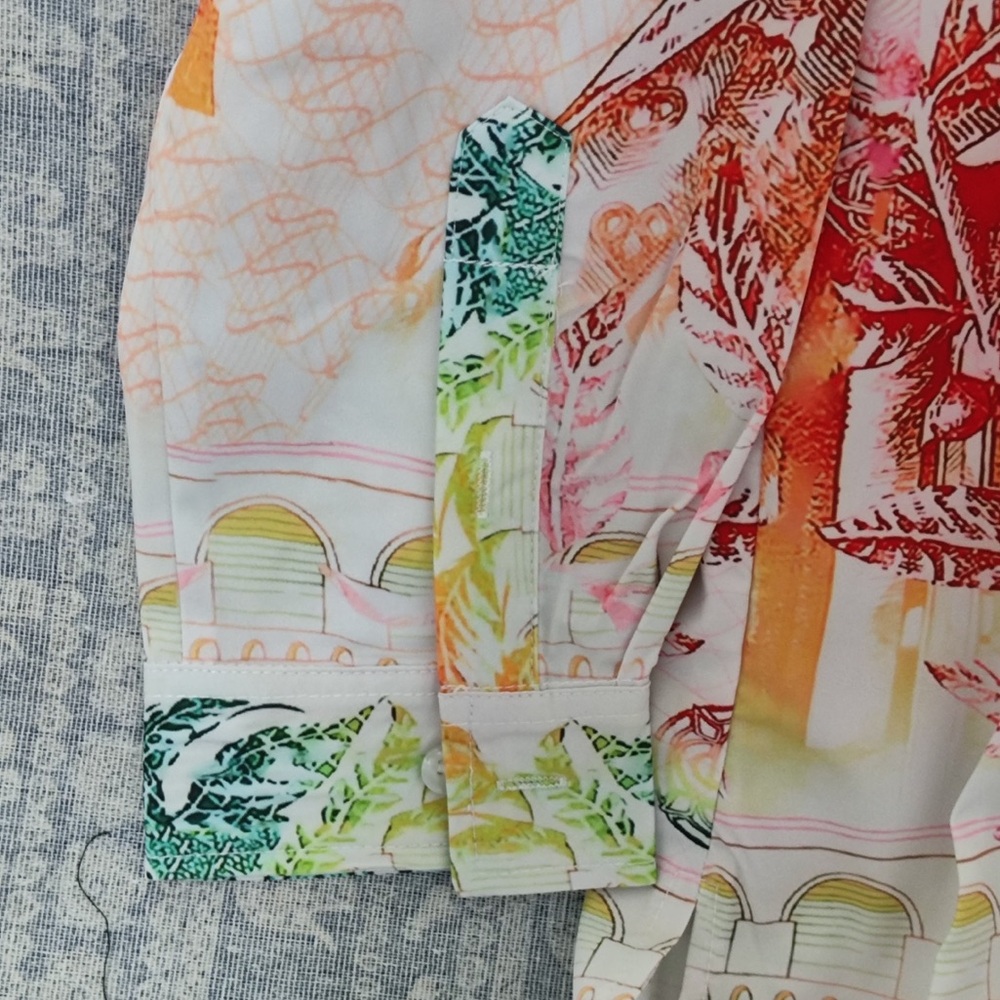 Casablanca Multicolor Botanical Print Button-Down Shirt - Picture 6 of 8